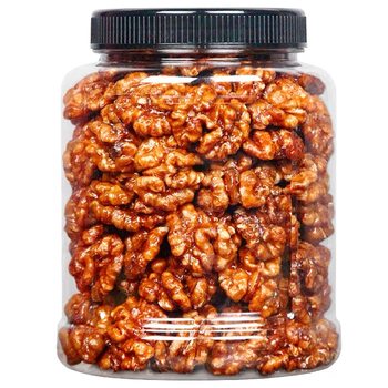Peel fried amber walnut large jar 500g sesame amber peach nut dried nut snacks wholesale