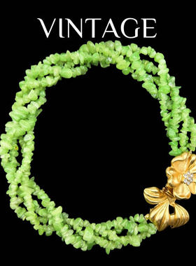 波西米亚风复古气质夸张碎石项链