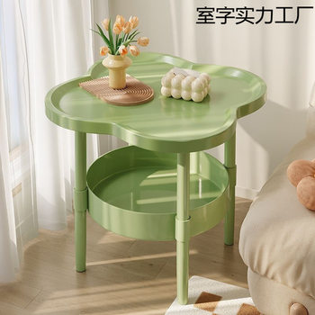 Bedroom Side Table Four-Leaf Clover Small Tea Table Stable Load-Bearing Bedside Table Durable Modern Simple