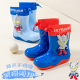 Водонепроницаемые детские непромокаемые ботинки Digasero Ultraman с объемной шнуровкой, нескользящие непромокаемые ботинки для мальчиков, детские водонепроницаемые ботинки