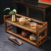 Walnut Desktop Storage Rack Tea Table Two-Layer Three-Layer Kung Fu Tea Cup Storage Rack