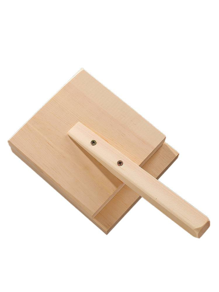 New Leather Presser Bun Skin Dumpling Steamed Bun Skin Tool Household Solid Wood Burr-Free Large Mold