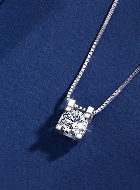 925纯银感牛头项链女韩版个性钻链锁骨链时尚锆石颈链饰品