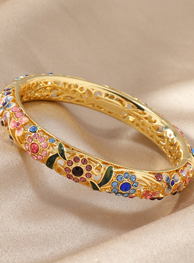 民族北京景泰蓝手镯复古民族风