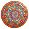 Gypsy Bowl plate suit household tableware orange ceramic bowl plate suit housewarming New Home Bowl set retro