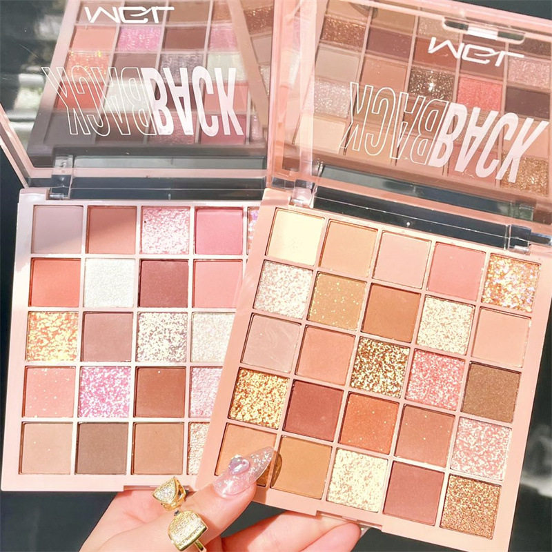 MGL 25 color eye shadow pearlescent matte earth color glitter powder niche brand multi-color large plate girl's affordable entry