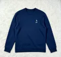Round neck navy blue sweatshirt