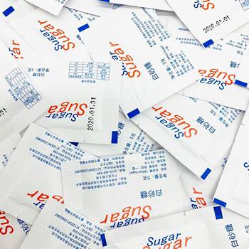 5G * 100 square white sugar fine sugar bag small bag bag coffee mate black coffee sugar mixed sugar wholesale