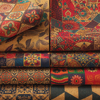 Cork oak cloth fine particle seamless pattern delicate handmade DIY leather fabric 45*30cm