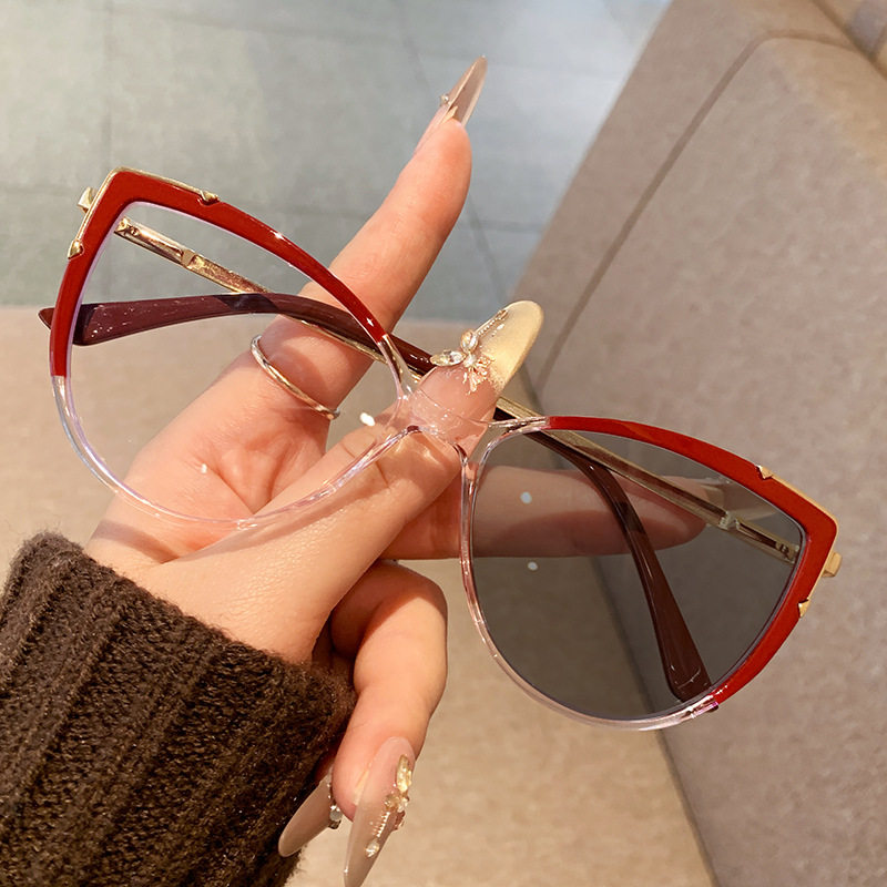 H6624 Korean Style Fashionable Casual Men's and Women's Eyebrow Frame Optical Frame Trendyy Simple Versatile Frame Wholesale