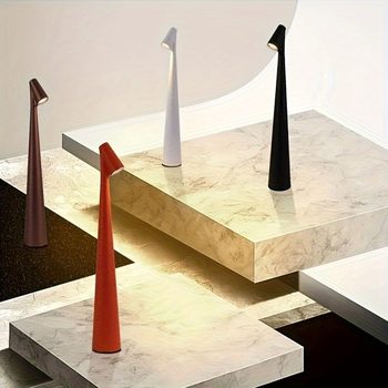 New Atmosphere Designer Table Lamp Ins Style Accessible Luxury Tall Portable Bedroom Bedside Decoration Rechargeable Night Light