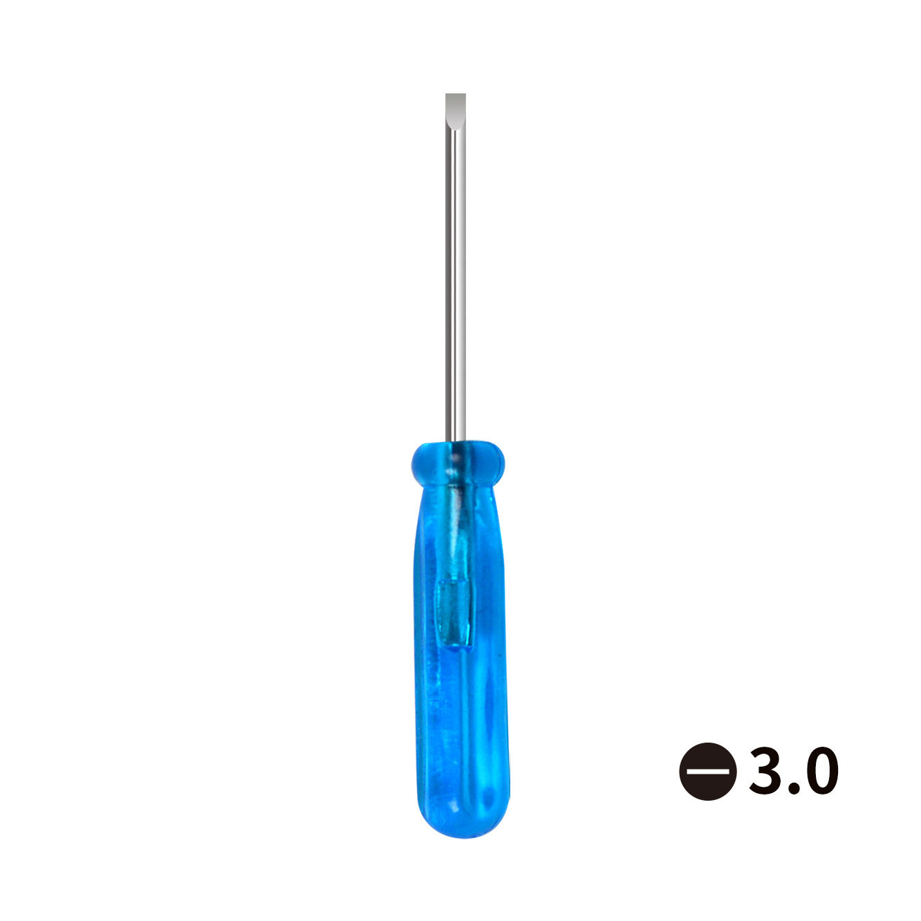 水晶蓝批柄 全长45mm迷你小螺丝刀 手机维修工具 玩具配送