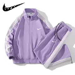 Men's 2024 Spring/Fall Athleisure 2-Piece Set: Couple Zip-Up Hoodie Sweatshirt with Jogger Pants for Running & Fitness