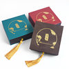 Gold-Stamped Heritage Drawer Ribbon Bracelet Box Jewelry Accessories Jade Bracelet Necklace Bracelet Storage Jewelry