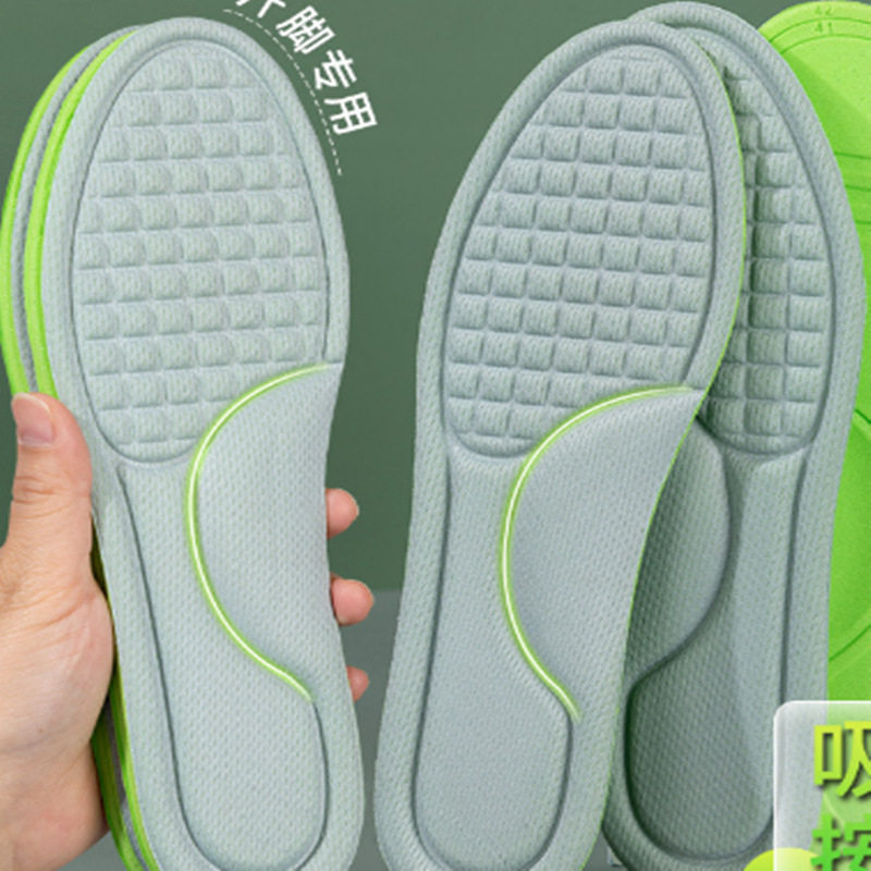 New popcorn excrement feeling movement flexible and comfortable breathable shock absorption increased military training insoles a generation of hair