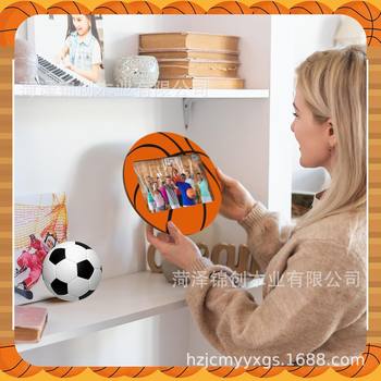 Basketball Photo Frame Sports Theme Wooden Photo Frame Desktop Basketball Photo Frame Table Decoration Party Decoration Birthday Gift