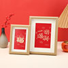 Wooden photo frame table 5678 inch a4 photo frame Spring Festival works frame New Year ornaments factory wholesale