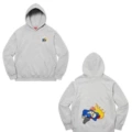 E552supreme 22fw duck down records hooded gray