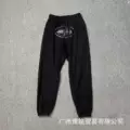 810 black printed gray pants