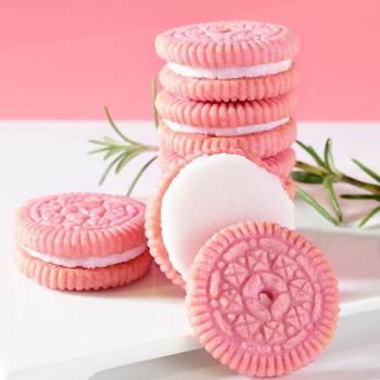 Sakura Strawberry Flavored Sandwich Biscuits, Popular Snacks, Individually Packaged, Whole Box, Wholesale Factory Delivery