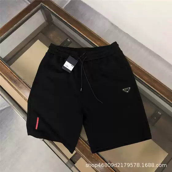 High Version P New Bermuda Triangle Label Casual Pants Pujia Loose All-match Pocket Five-point Shorts for Men