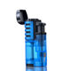 Decorative Transparent Three-straight Lighter Outdoor Fire Portable Export Blue Flame Cigar Inflatable Lighter Wholesale