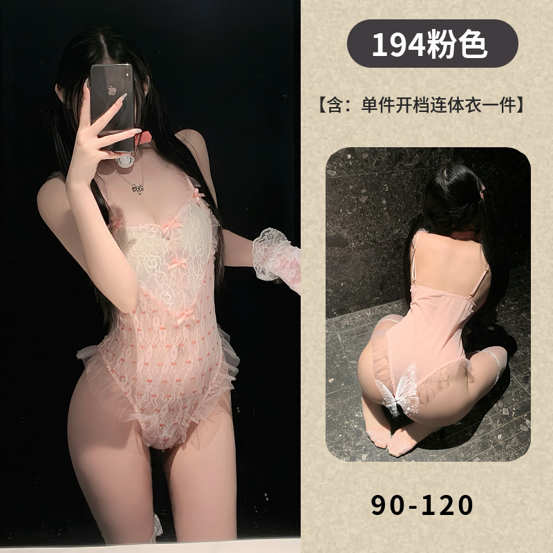 性感情趣内衣女透视诱惑情趣连体衣小樱桃纯欲情趣内衣一件代发