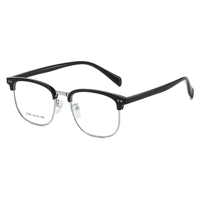 99086 Men's and Women's Internet Celebrity Frame Anti-blue Light Glasses with Short-range Sight Small Red Book with Thin Frame Square Frame