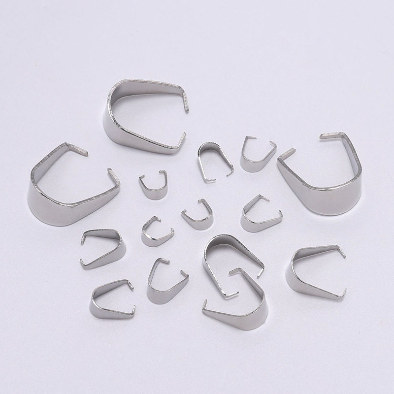 不锈钢瓜子扣 错口瓜子扣 吊坠项链坠扣 钛钢DIY饰品配件现货批发