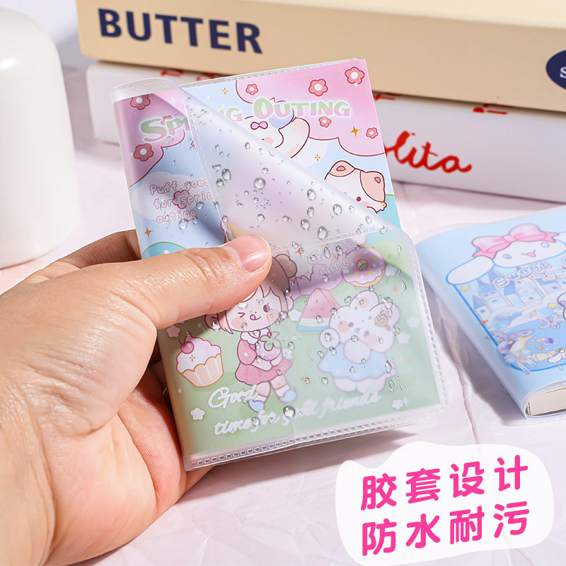 A7 Plastic Cover Mini Notebook as a Student Reward Gift, Portable Pocket Notebook, Cartoon Notepad