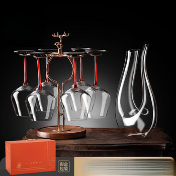 Red Wine Glass Set, Light Luxury Home Decanter, All-In-One Women's Beauty Crystal Goblet