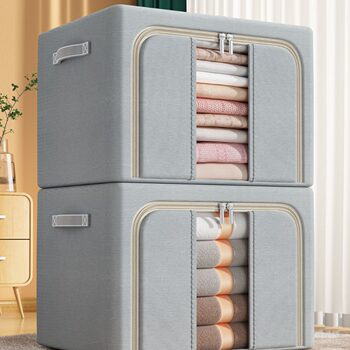 Dust-Proof Storage Box, Household Clothing Folding Storage Box, Cabinet, Moving Foldable Sundries, Toys, Clothes Storage Box