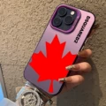 Colored silver imd-purple-ta4 large maple leaf
