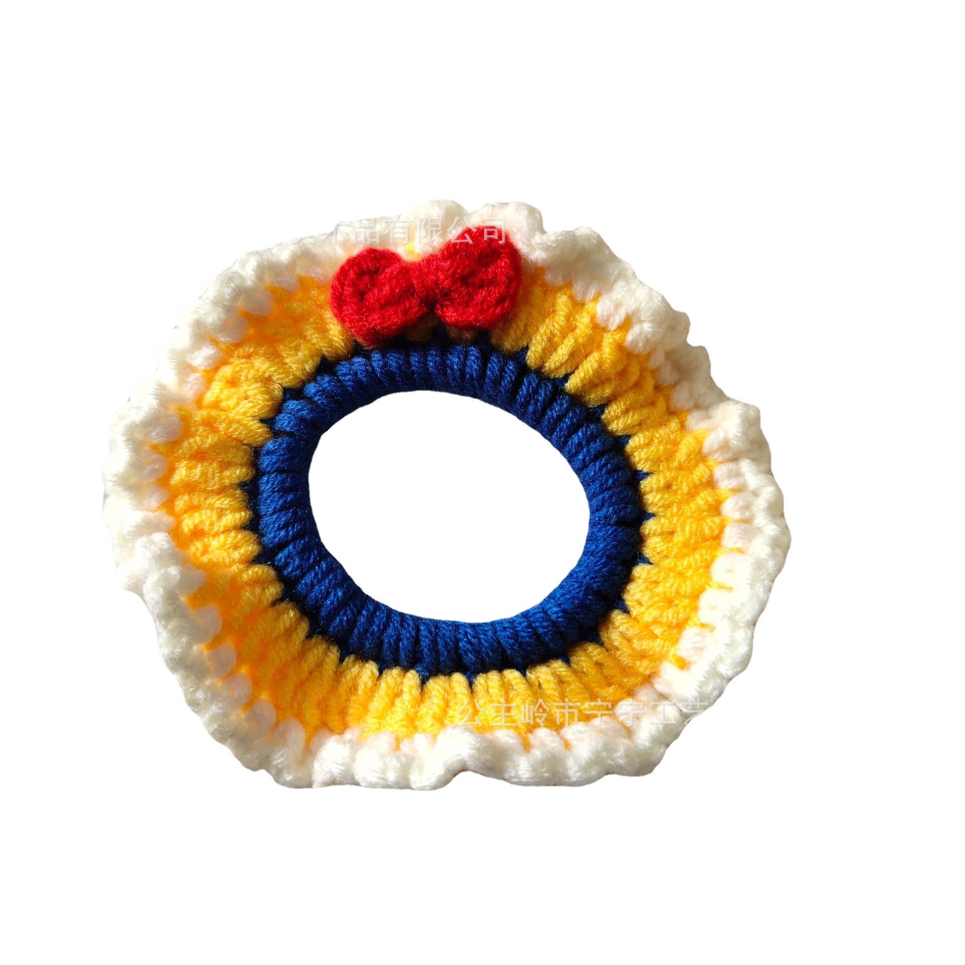 宁宁手工白雪公主发圈批发摆摊针织好看在逃公主发圈依棉线现货