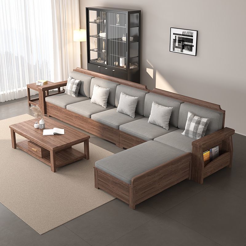 中式实木沙发组合客厅2025黑胡桃木家具大小户型新中式家用沙发