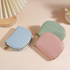 Fashionable small fresh shell semicircle organ card holder female multi-card large capacity card holder credit card storage bag