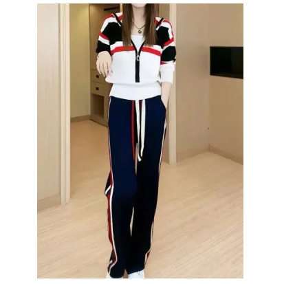 Shang Niche Suit Women's 2025 New Slim Fit Sports Sweatshirt Two-Piece Set Korean Style High-End