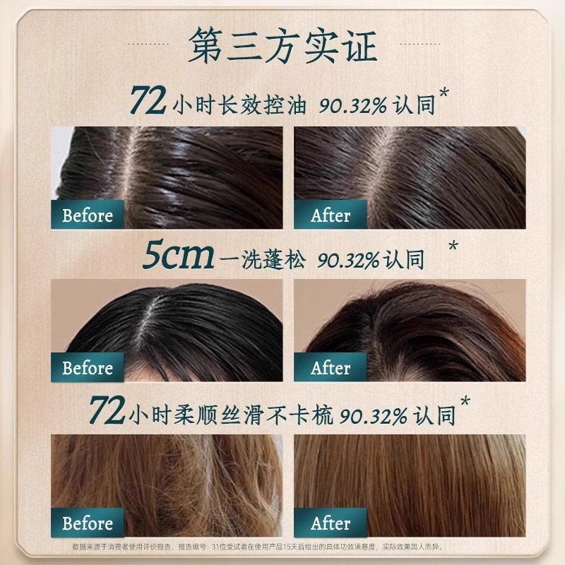 Rice Water Shampoo, Smooth, Oil-Controlling, Fluffy, Anti-Dandruff, Anti-Itch Shampoo, Nourishing and Repairing Shampoo, Ready for Sale