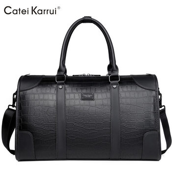 Cateikarrui Men's Travel Bag Handbag Large Capacity Long and Short Distance Business Trip Business Shoulder Luggage