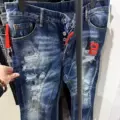 D2 blue and red embroidery m741