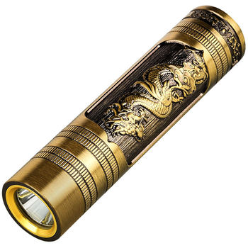 New Portable Mini Flashlight USB Rechargeable Dragon and Phoenix Zoom Strong Light Outdoor Lighting Led Flashlight Rechargeable