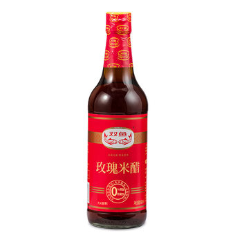 In-Stock Pisces Rose Rice Vinegar 500ml Glass Bottle for Home Cooking, Stir-Frying, Cold Dishes, and Dipping Sauce Brewed Vinegar