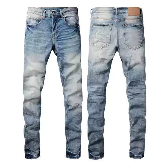 Foreign Trade Cross-Border European and American Trendy Streetwear Jeans, Fashionable Slim-Fit Ripped Distressed Denim
