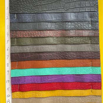 Spot New Crocodile Pattern Clothing Pu Leather 0.6 Thick Washed Soft Imitation Leather Autumn and Winter Leather