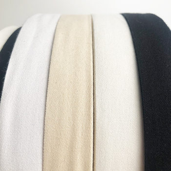 Ready-Made Cotton Plain Weave Webbing, Printable Cotton, Dyeable and Printed Cotton Ribbons, 32 Trademark Ribbons