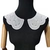 Spot cotton embroidery collar flower hollow perforated cotton false collar lace accessories