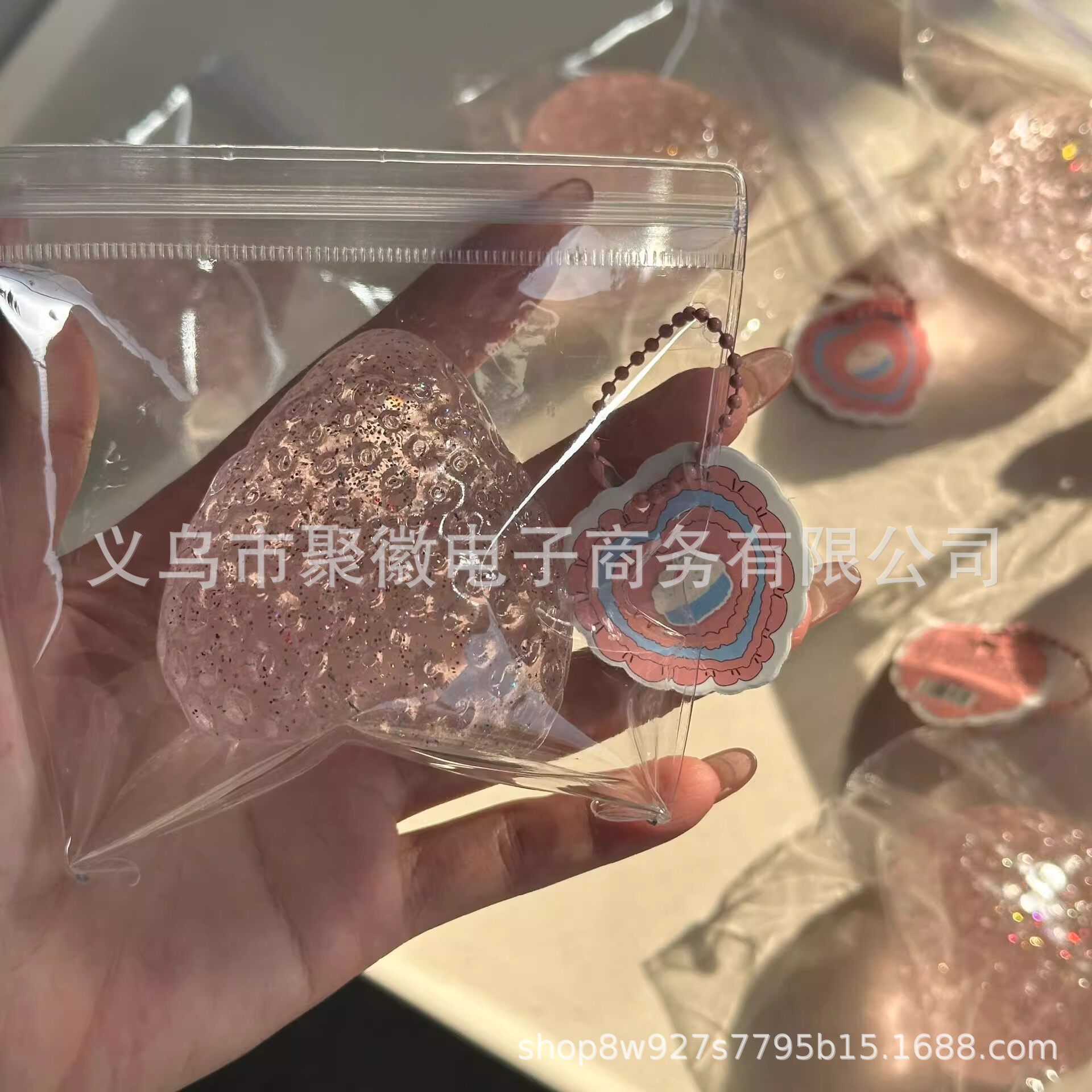 透明イチゴ[PVC]バッグ