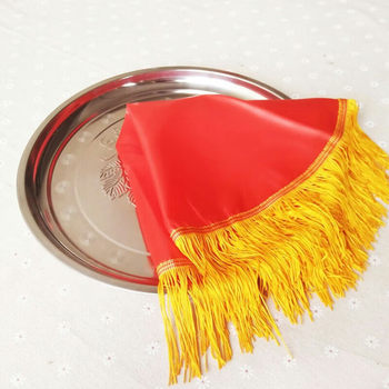 Opening Supplies Awards Tray Festival Celebration Iron Etiquette Tray Saffron Tray Cutting 28cm Tray