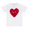 Red heart against black eyes