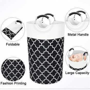 Cross-border Foldable Dirty Clothes Basket High-tube Waterproof Laundry Basket Storage Basket Household Bathroom Finishing Storage Barrel Dirty Clothes Basket